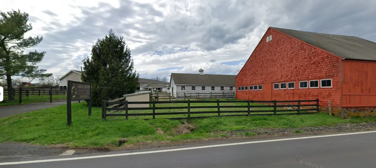 Horse pasture entrance